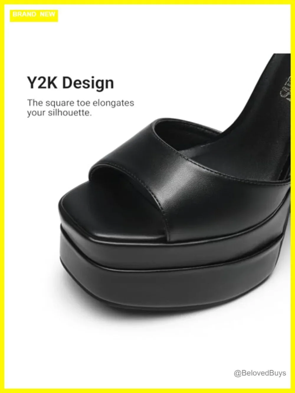 DREAM PAIRS Womens Platform Chunky Heel Sandals Square Toe Ankle Strap Non-Slip